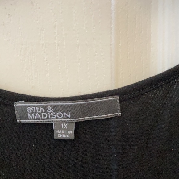 FINAL MARKDOWN 89th & Madison Lace-accented Tank Top (1X) - Picture 4 of 4